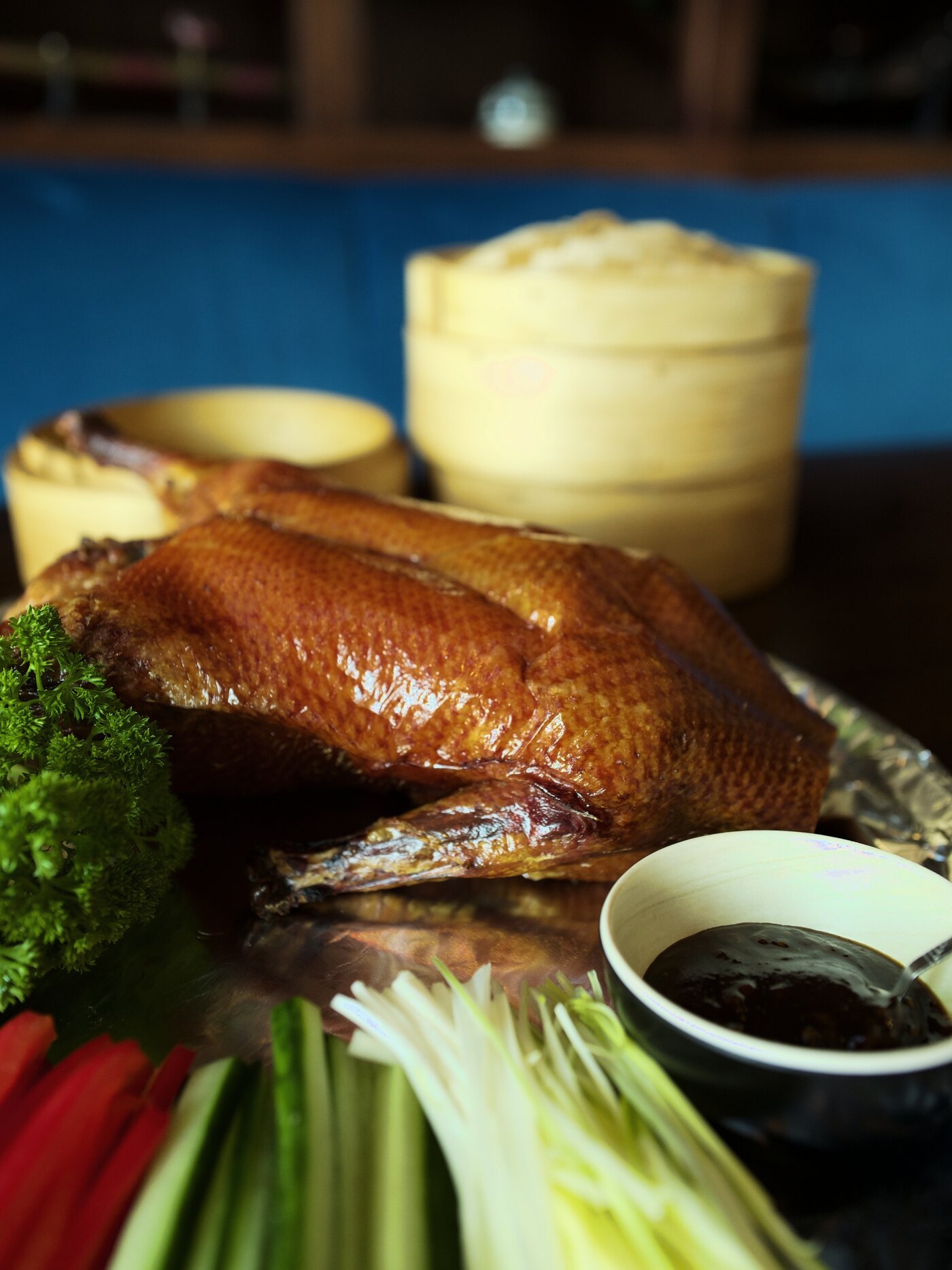 Hel Pekingand med tilbehør